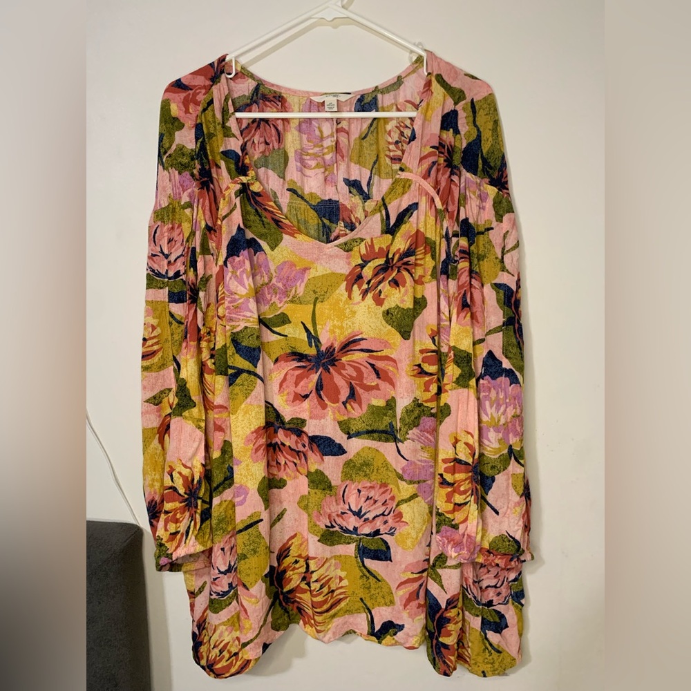 Terra & Sky Womens Blouse Size 4X
